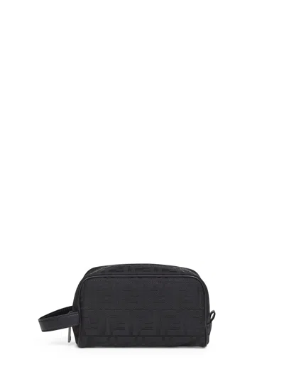 Fendi Men Black Ff Toiletry Case Medium