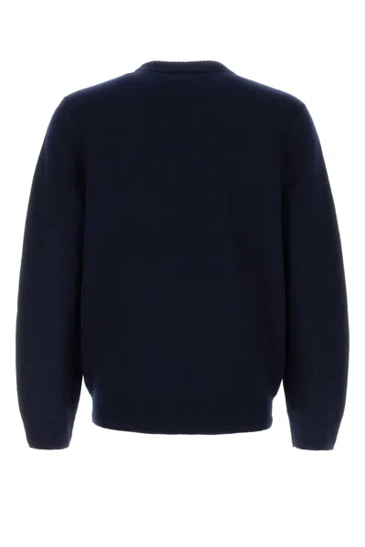 Apc A.p.c. Navy Blue Wool Jay Sweater In Blue