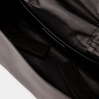 Acne Studios Multi Pocket Leather Handbag In Brown