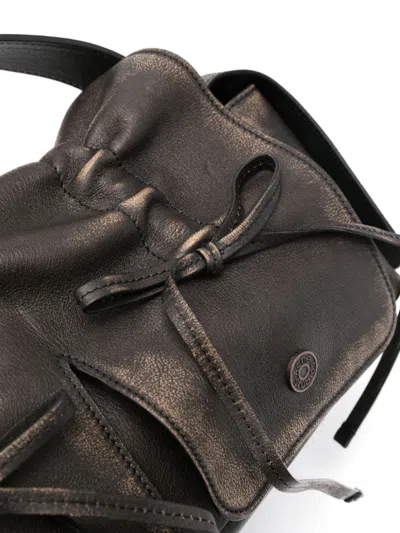 Acne Studios Multi Pocket Leather Handbag In Brown