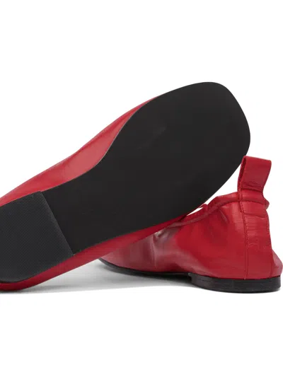 Alohas Leather Rosalind Ballerinas In Red