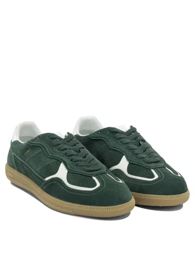 Alohas Tb.490 Suede Low-top Sneakers In Rife Forest Green
