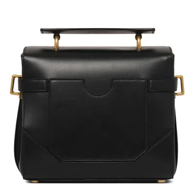 Balmain Women B-buzz Leather Crossbody Bag In Black