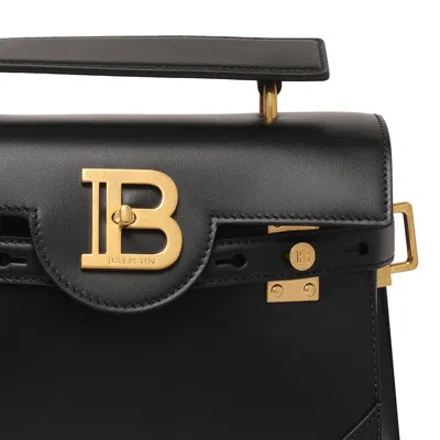 Balmain Women B-buzz Leather Crossbody Bag In Black