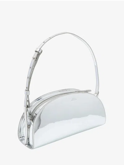 A.p.c. A. P.c. Sac Demi Lune Shoulder Bag Rab Silver