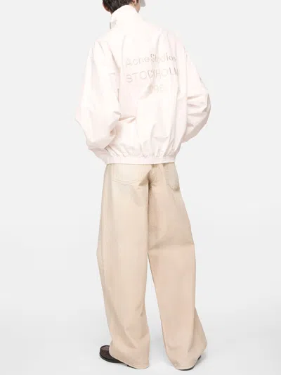Acne Studios Logo Jacket In Neutral