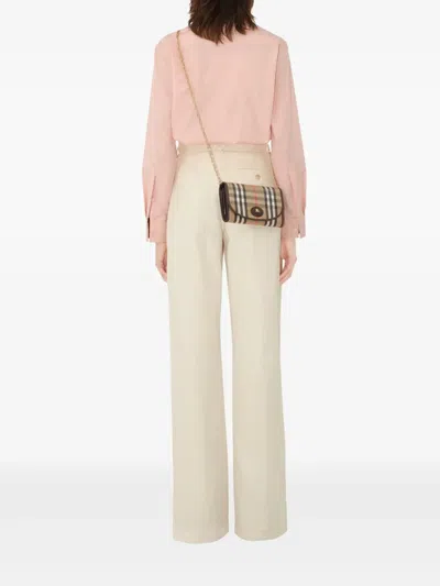 Burberry Printed Canvas Highlands Wallet In Neutral