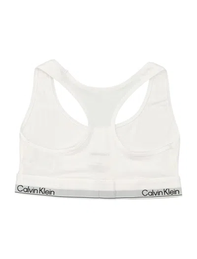 Calvin Klein Icon Cotton Modal Unlined Bralette In White