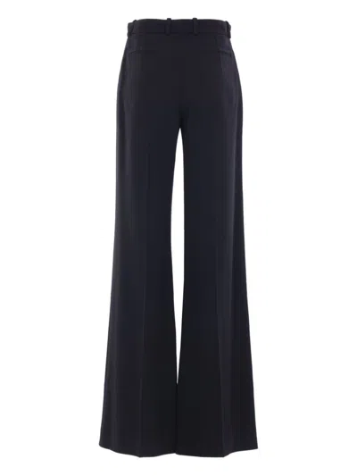 Chloé Women Black Pants With High Waist And Wide Leg In Viscose Blend Stretch Woman