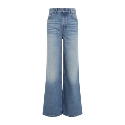 Chloé Washed Flared Jeans In Blue