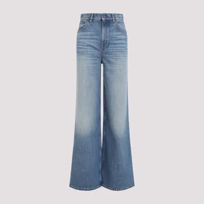 Chloé Washed Flared Jeans In Blue
