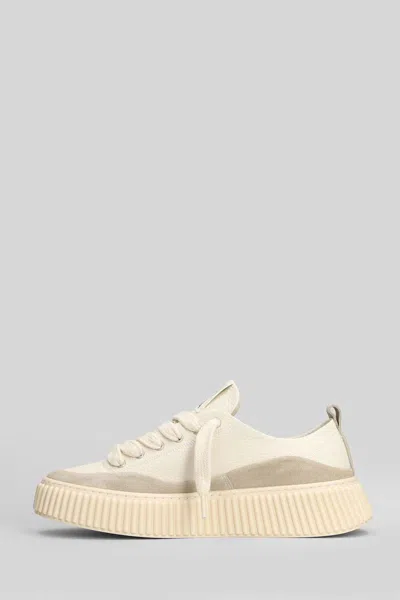 Rhun Leather Mix Sneakers In Multi