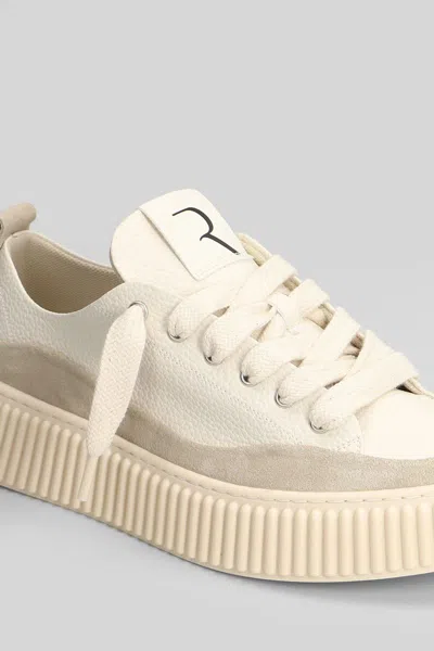 Rhun Leather Mix Sneakers In Multi