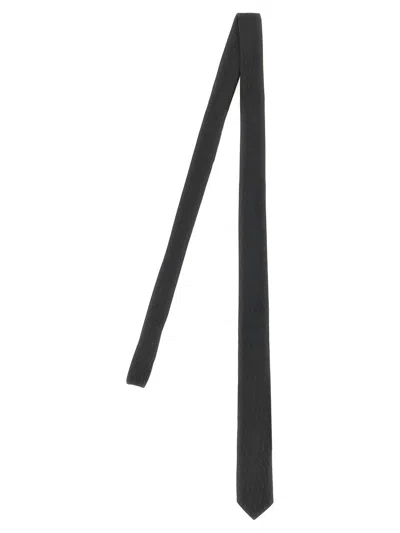 Saint Laurent 'monogram Y' Tie In Black