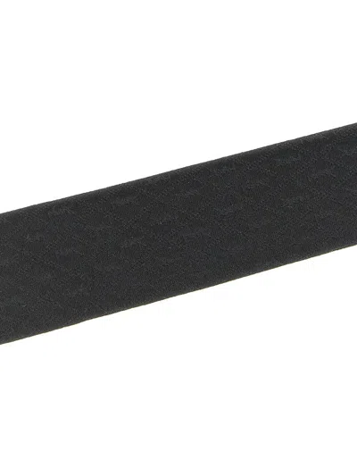 Saint Laurent 'monogram Y' Tie In Black