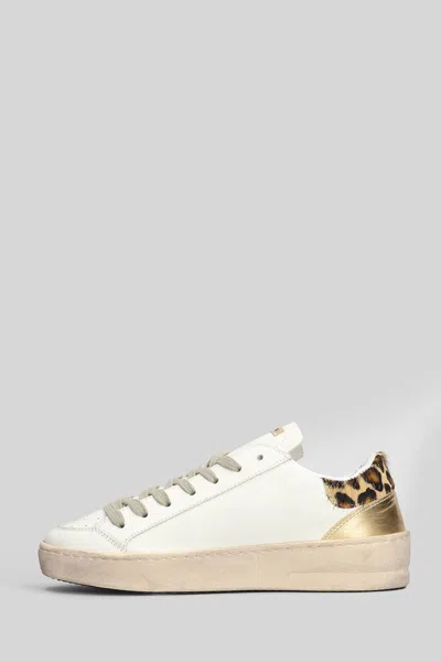 Ama Brand Star-embellishment Leopard Sneakers In White