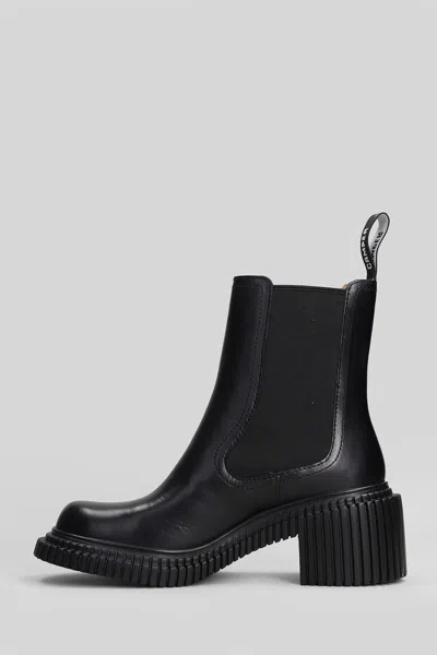Camper Pix London High Heels Ankle Boots In Black