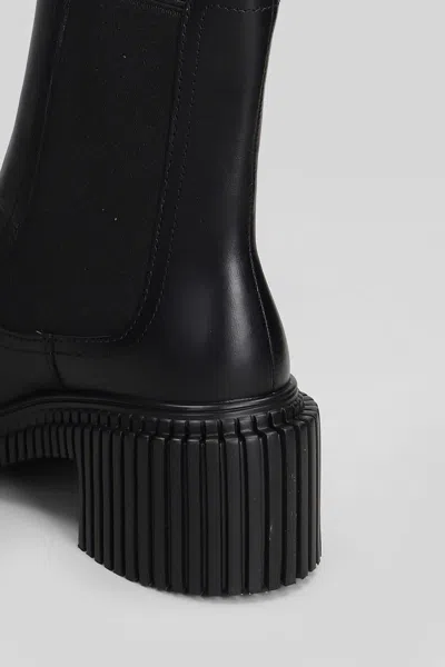 Camper Pix London High Heels Ankle Boots In Black