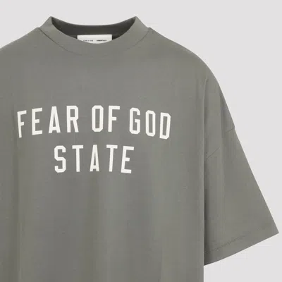 Essentials Fear Of God   Fear Of God 90's Cotton Tee Moss In Green