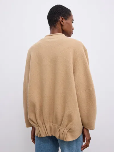 House Of Dagmar Long Wool Cardigan |  | Camel | Size S | 100% Merino Wool In Brown