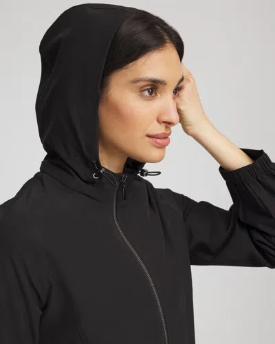 Chico's Zip Front Jacket In Black In Black