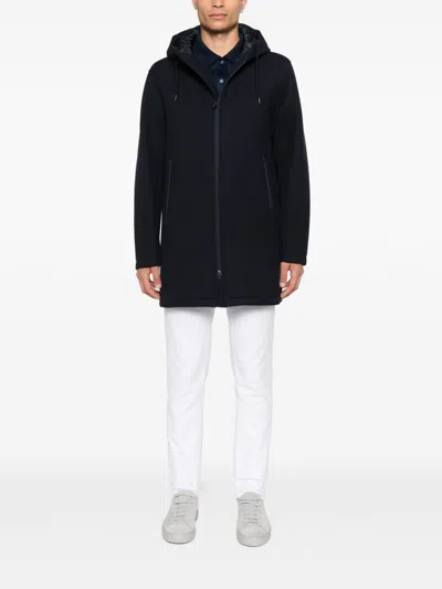 Herno Long 3-layer Scuba Parka In Blue