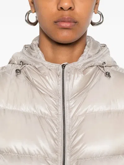 Herno Hooded Quilted Puffer Jacket In White