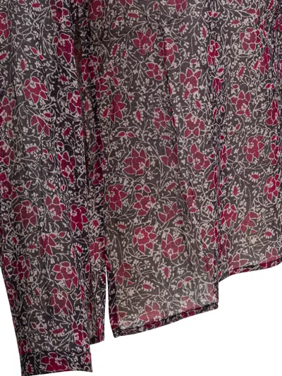 Isabel Marant Étoile Maria Floral Buttoned Top In Multi