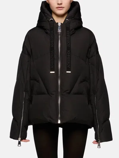 Khrisjoy Black Polyester Blend Milano Down Jacket In Black
