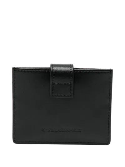 Karl Lagerfeld Kautograph Cardholder In Black