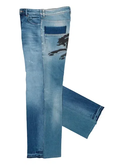 Prototypes Graphic-print Jeans In Blue