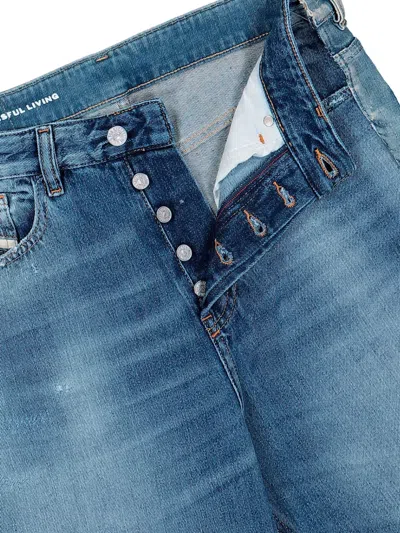 Prototypes Graphic-print Jeans In Blue