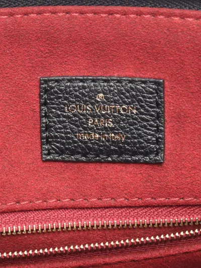 Pre-owned Louis Vuitton 2021-2025 Monogram Empreinte Giant Grand Palais Satchel In Black