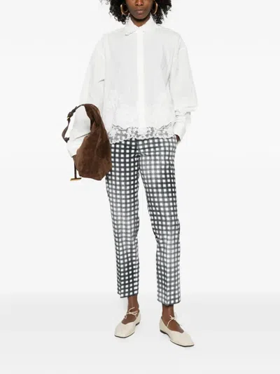 Ermanno Scervino Shirt With Embroidery In White