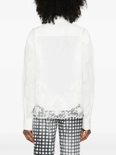 Ermanno Scervino Shirt With Embroidery In White
