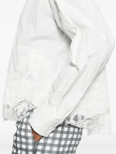 Ermanno Scervino Shirt With Embroidery In White