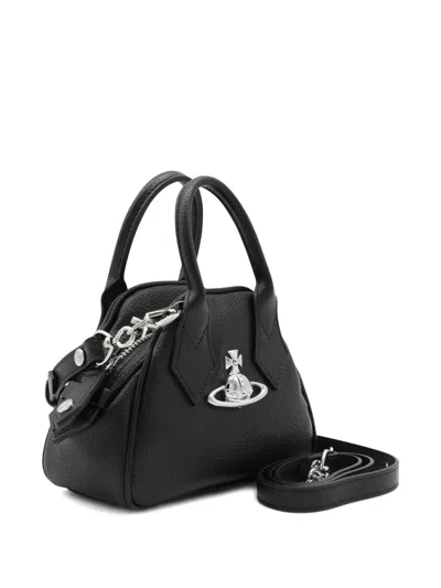 Vivienne Westwood Triangular Silhouette Leather Tote Bag In Black
