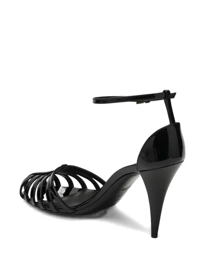 Givenchy Black Ankle-strap Heels In Multi