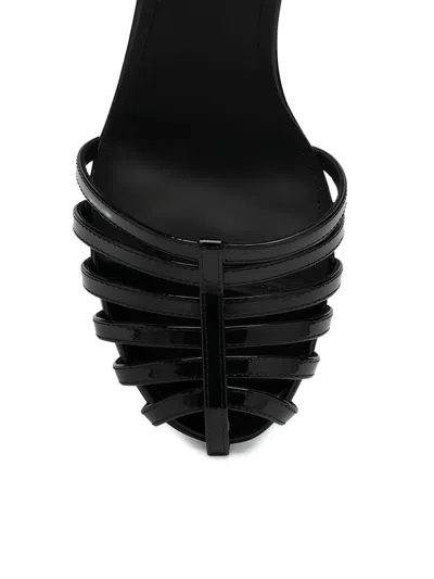 Givenchy Black Ankle-strap Heels In Multi