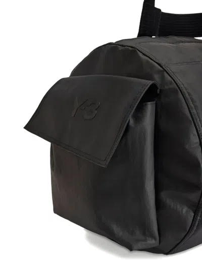 Y-3 Flap-pocket Duffle Bag In Black