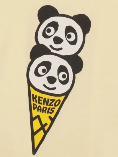 Kenzo Printed T-shirt In Neutral