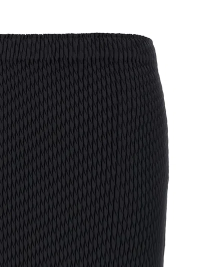 Issey Miyake Sleek Pleats Skirt In Black