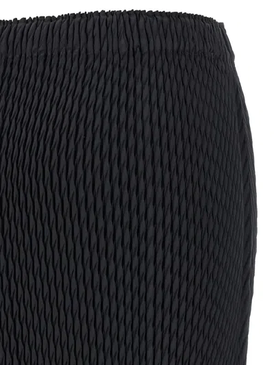 Issey Miyake Sleek Pleats Skirt In Black