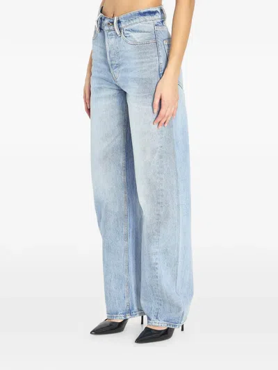 Alexander Wang Medium-waist Float Jeans In Blue
