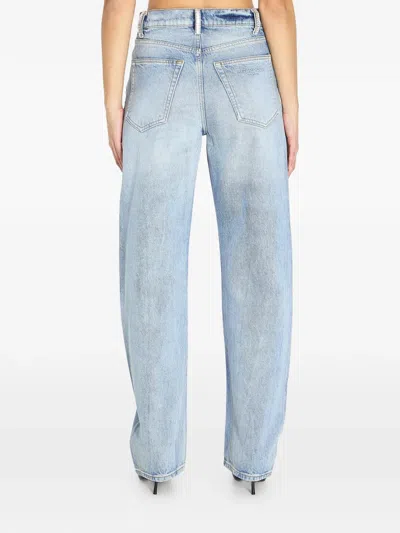 Alexander Wang Medium-waist Float Jeans In Blue