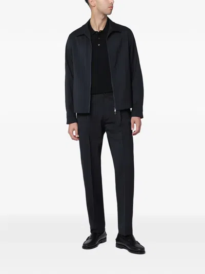 Santaniello Zip Single-breasted Suit In Black
