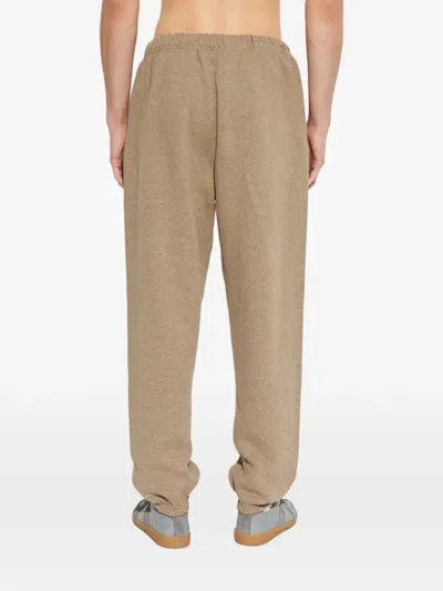Essentials Logo-detail Drawstring Track Pants In Brown