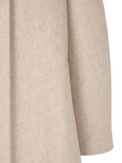 Tomboy Button Collar Coat In Multi