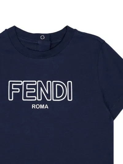 Fendi Logo-print T-shirt In Multi