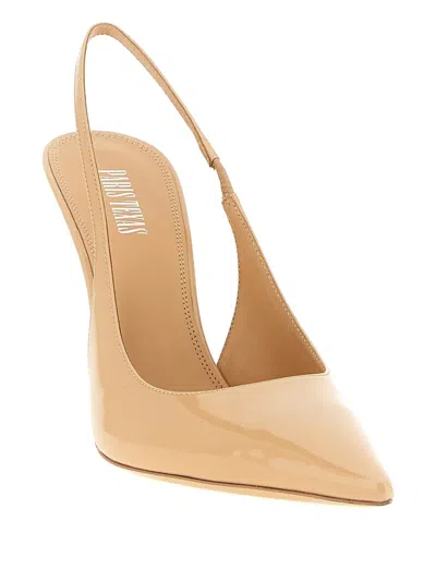 Paris Texas Lidia Slingback Pumps Pointed Toe Stiletto In Brown